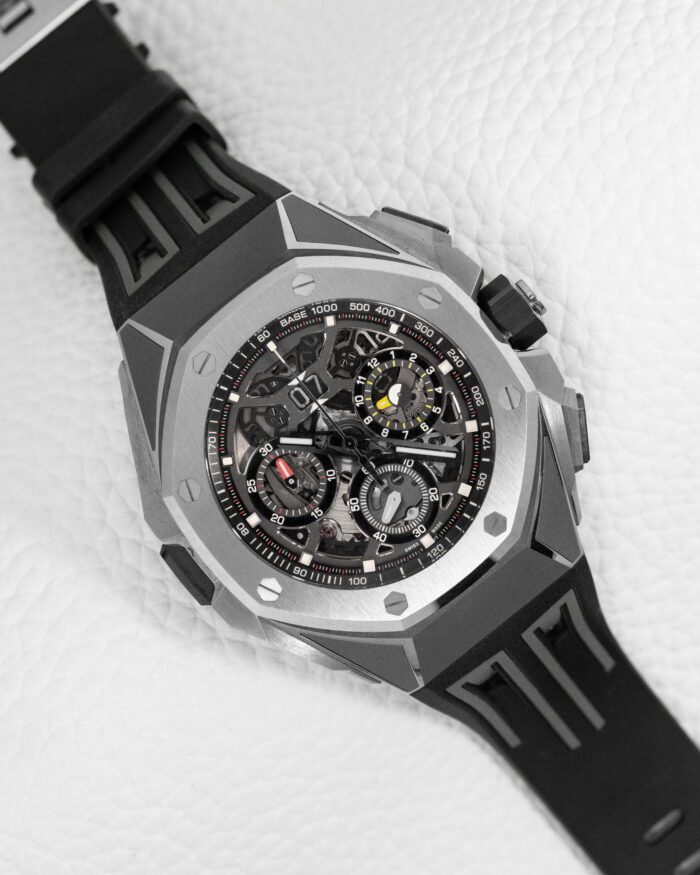 Audemars Piguet Royal Oak Concept Split Second Chronograph GMT Skeleton Titanium 26650TI - Image 9