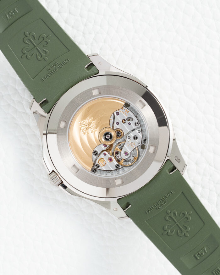 Patek Philippe Aquanaut 42.2mm White Gold Case Green Dial Green Strap 5168G-010 - Image 2