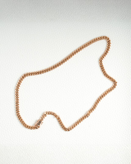Cuban Necklace 22” Rose Gold