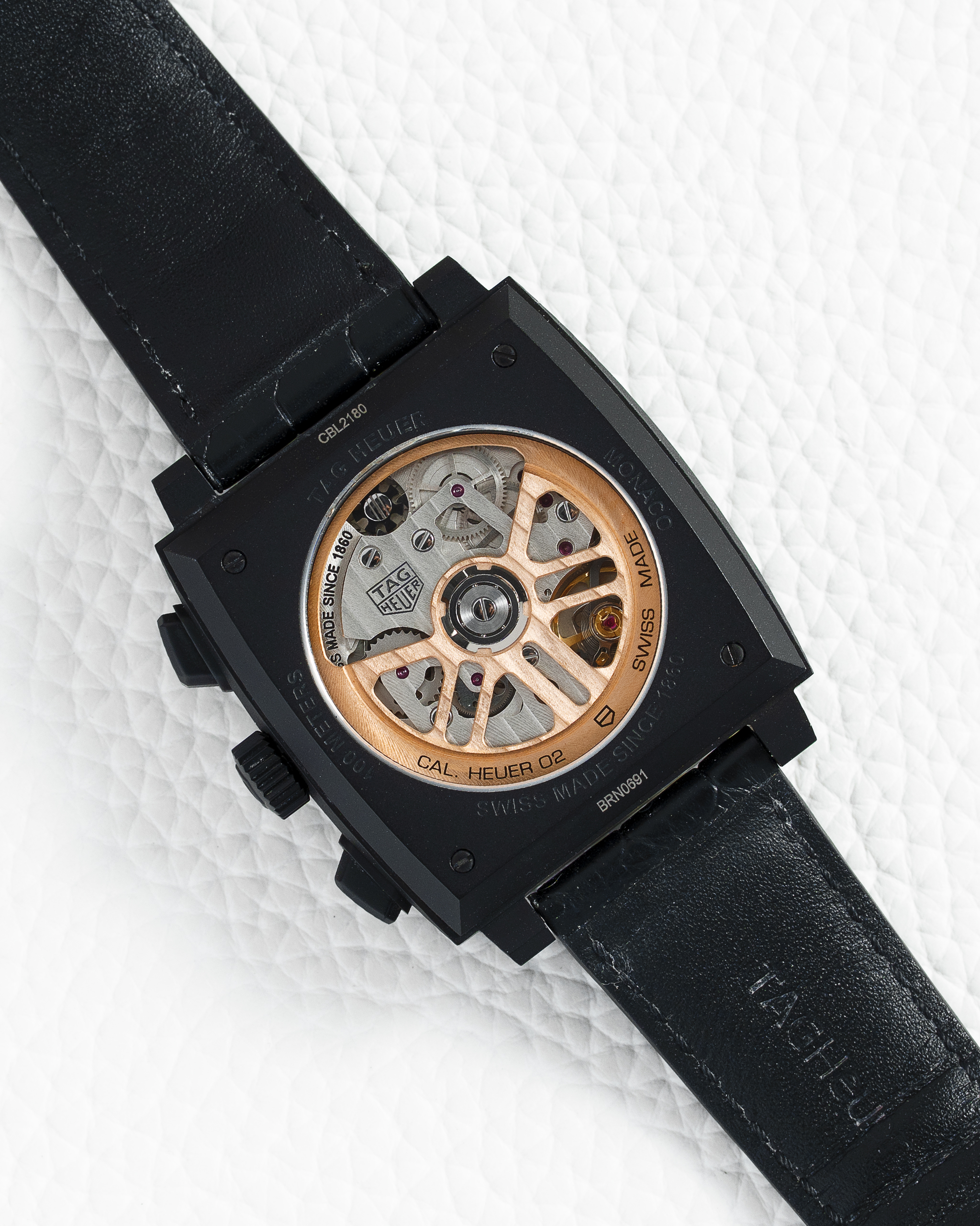 129b TAG Heuer Monaco Dark Lord Chronograph 39mm CBL2180.FC6497 - Image 2