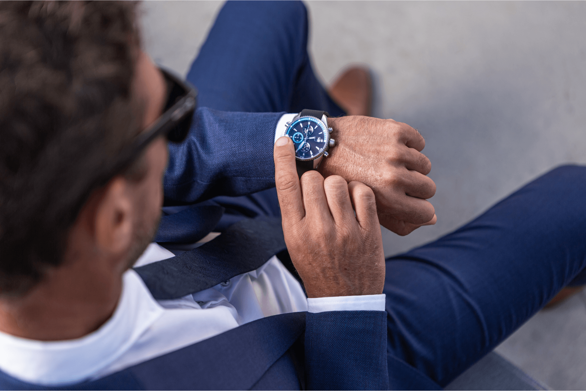 Luxury Blue Dial Watch Purchased At Wolvyn In Dallas