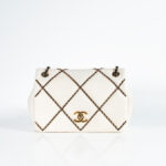 Chanel Entwined Chain Stitch Ivory Lambskin