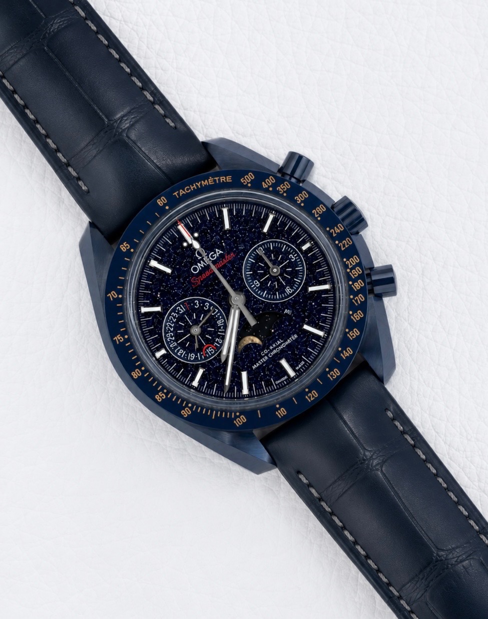 381079ED-1464-4E57-875C-41754B2938A1 Omega Speedmaster Moonwatch Moonphase 304.93.44.52.03.002 - Image 1