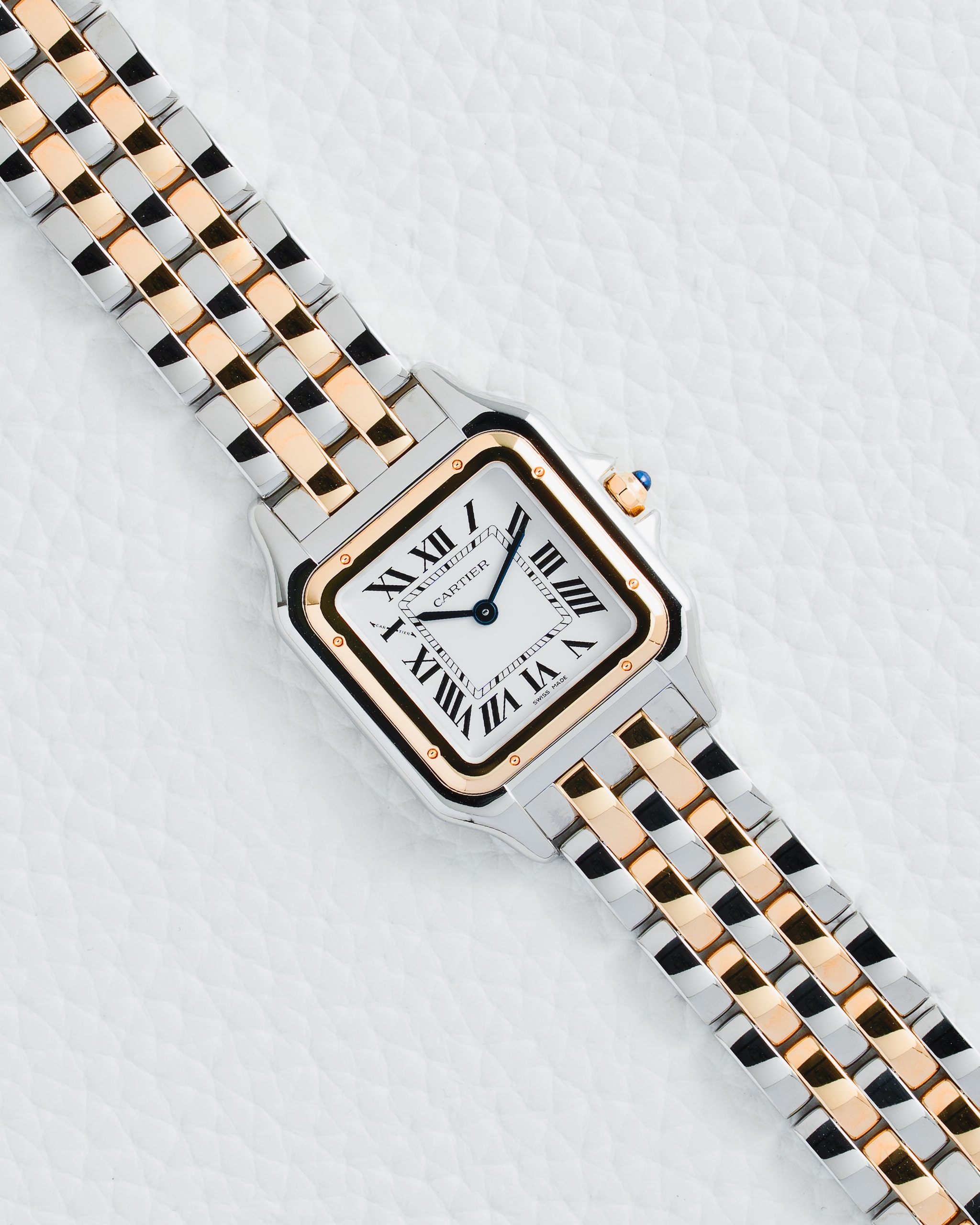 458 Cartier Panthere Silver Dial Two Tone Yellow Gold Medium W2PN0019 - Image 1