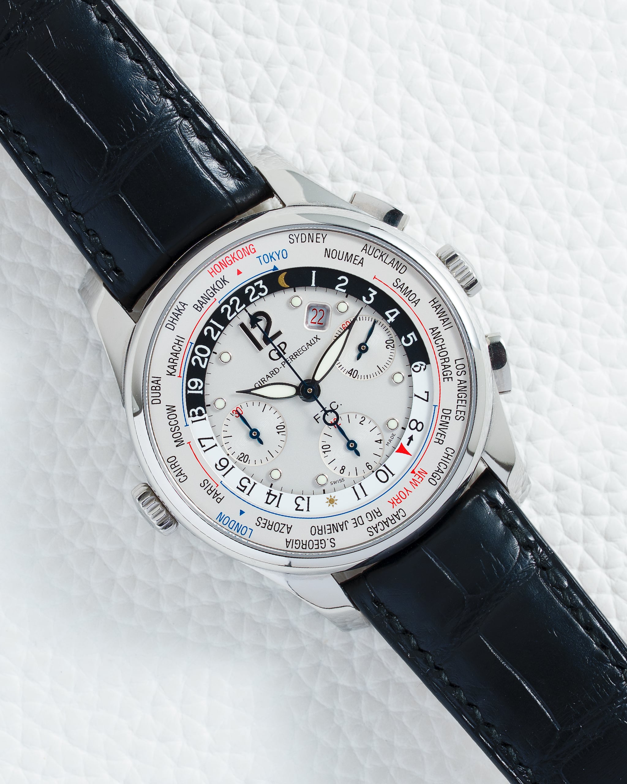 601 Girard Perregaux WW.TC Chronograph 49805-11-155-BA6A - Image 1